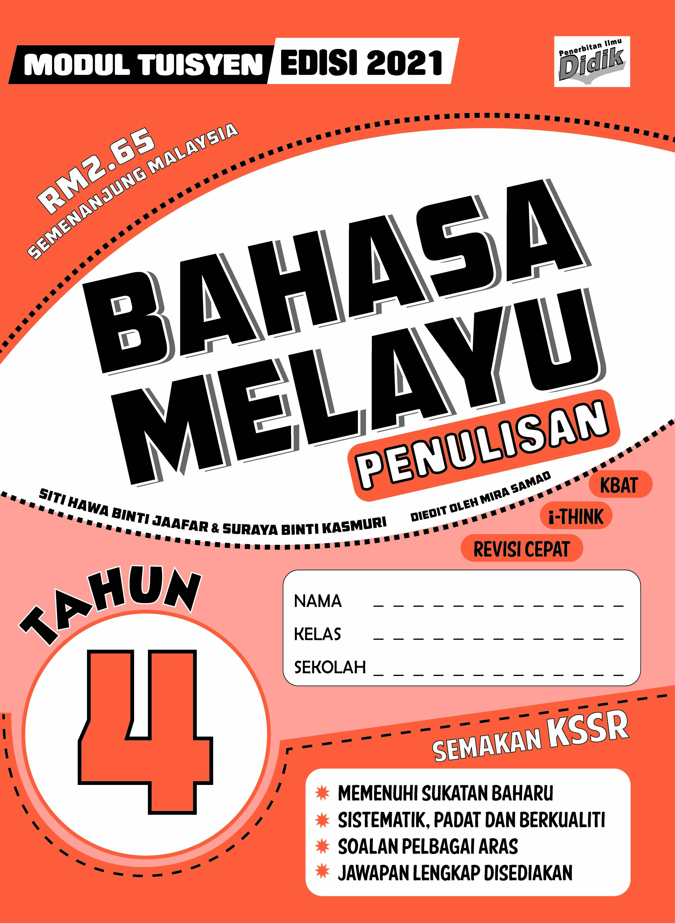 Modul Tuisyen 2021 Bahasa Melayu Tahun 4 Penulisan Pustaka Vision Sdn Bhd